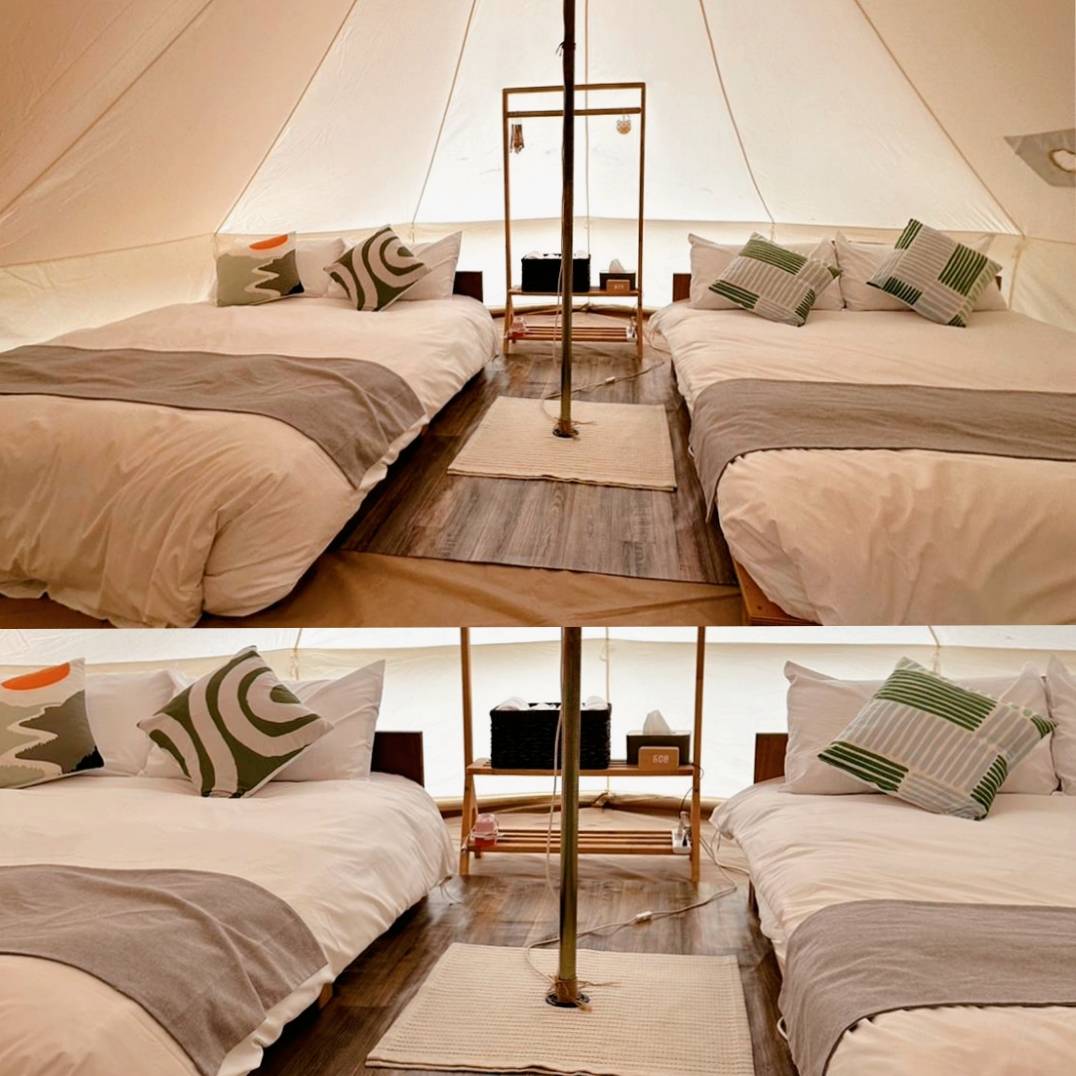台中豪華露營推薦｜蟬說：山中靜靜ChanShuo：immersionglamping｜太平區酒桶山層巒疊嶂山景，山中靜靜結合一泊二食住宿體驗，適合各齡層之野奢露營入住心得分享！