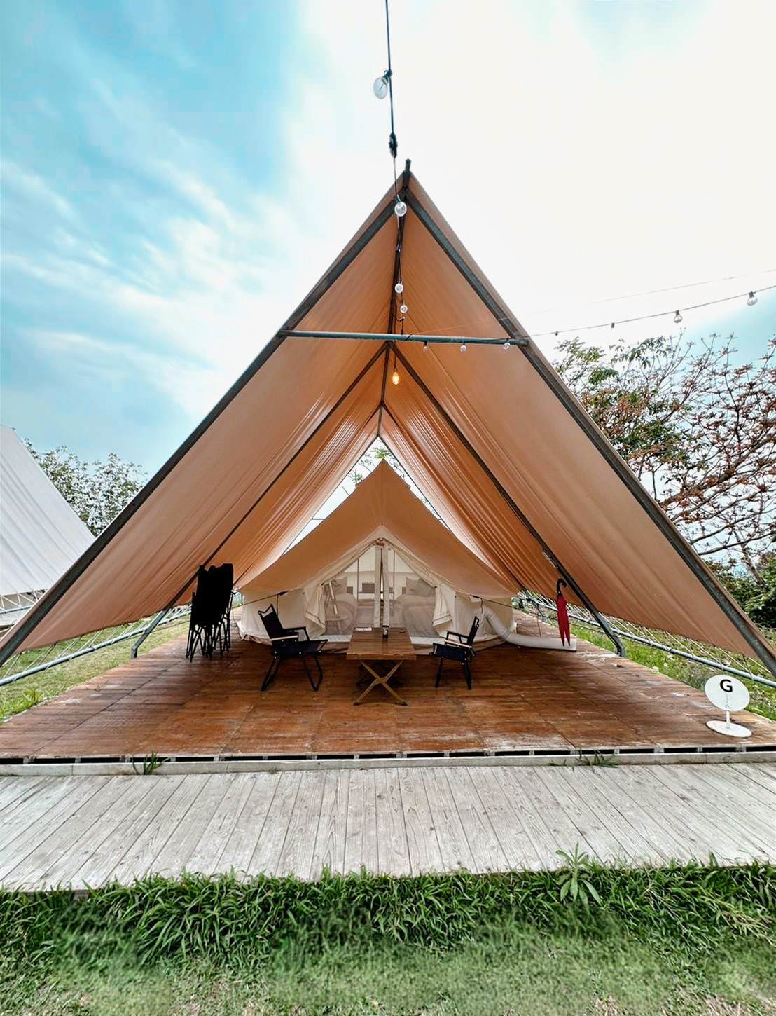 台中豪華露營推薦｜蟬說：山中靜靜ChanShuo：immersionglamping｜太平區酒桶山層巒疊嶂山景，山中靜靜結合一泊二食住宿體驗，適合各齡層之野奢露營入住心得分享！
